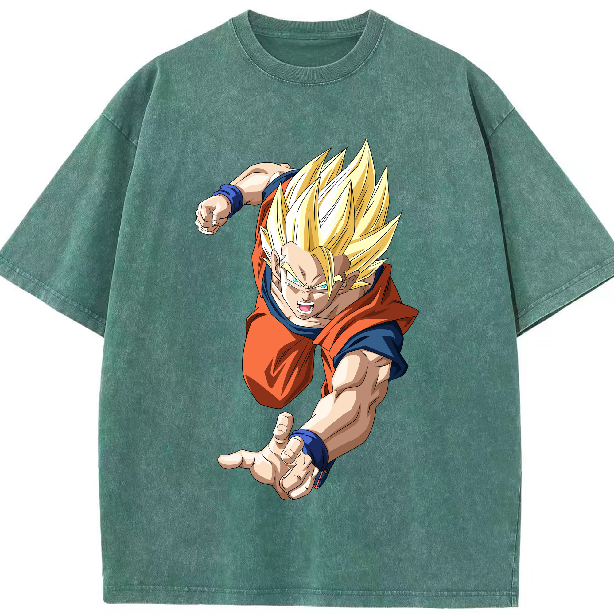 （画像用） ドラゴンボール 孫 悟飯（そんごはん）DRAGON BALL Son Gohan 綿100% ヴィンテージ風 半袖Tシャツ（フロントプリント）